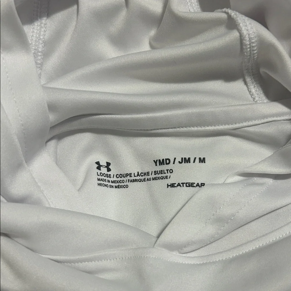 Under Armour White and Black Athletic Tee